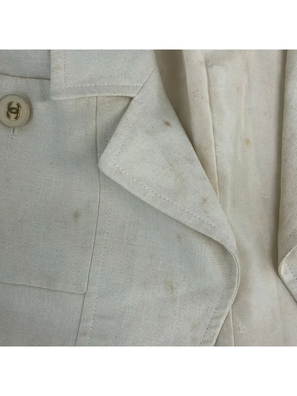 Chanel Jacket S Ivory Long Sleeve